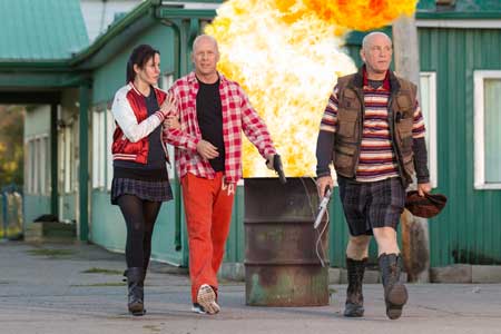 Mary-Louise Parker, Bruce Willis and John Malkovich in RED 2